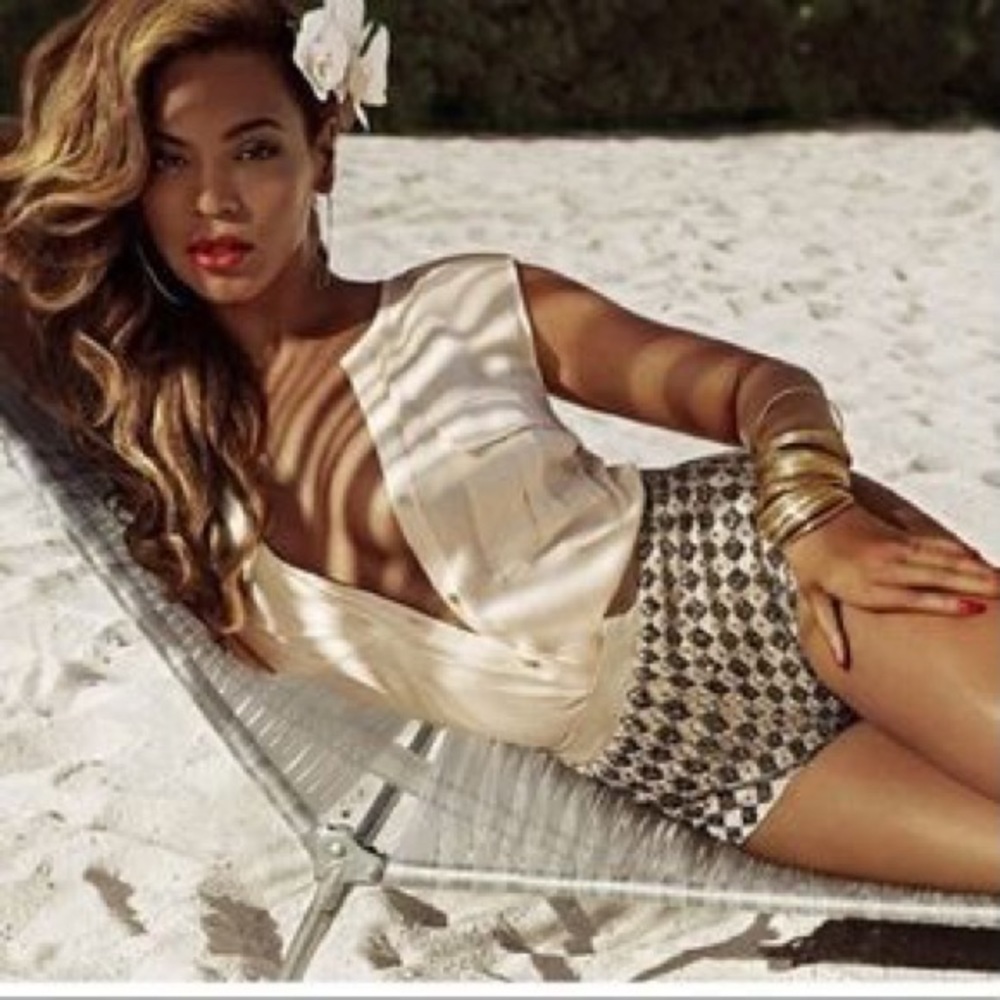 H&M beyonce beaded shorts